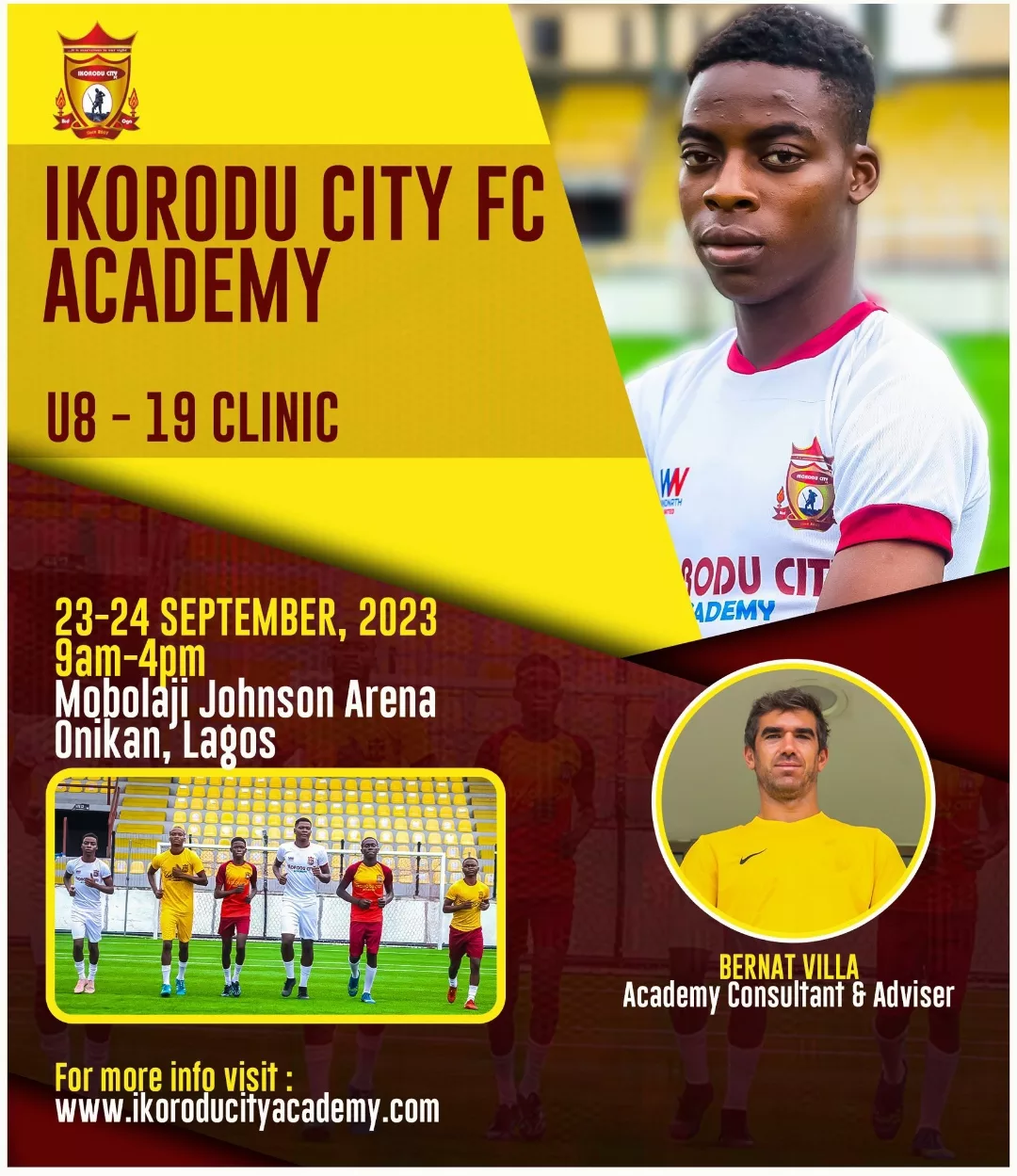 Ikorodu City Academy will start it's recruitment later in September of 2023.