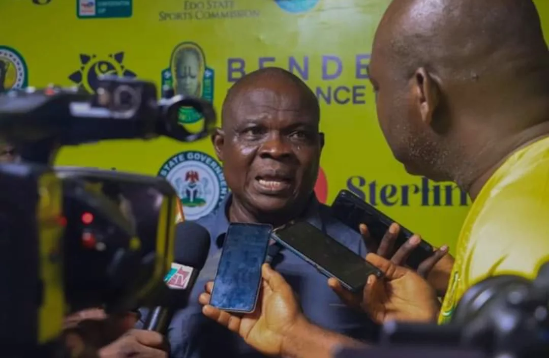 Gbenga Ogunbote, head coach of Shooting Stars reacts to loss at Bendel Insurance