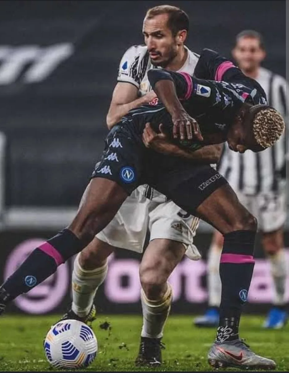 Chiellini provides update on how best to stop Osimhen.